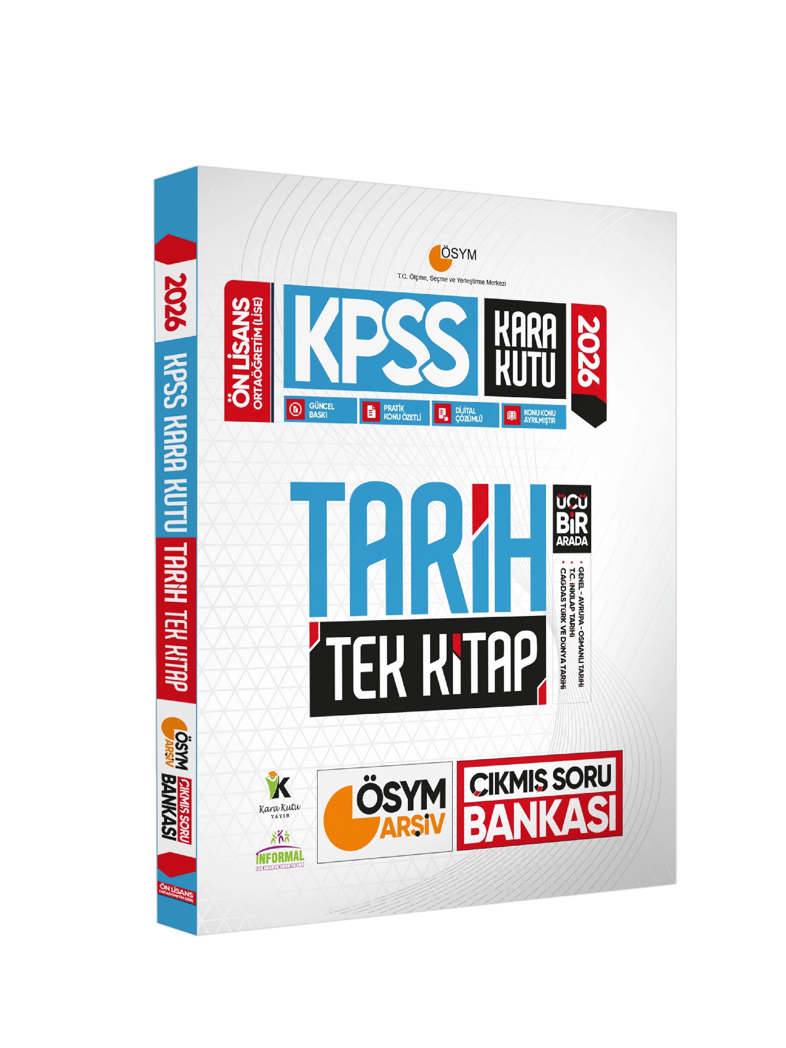 2026 KPSS Önlisans Tarih Coğrafya Vatandaşlık Kara Kutu Soru Bankası ve Manifesto Deneme 6lı Set