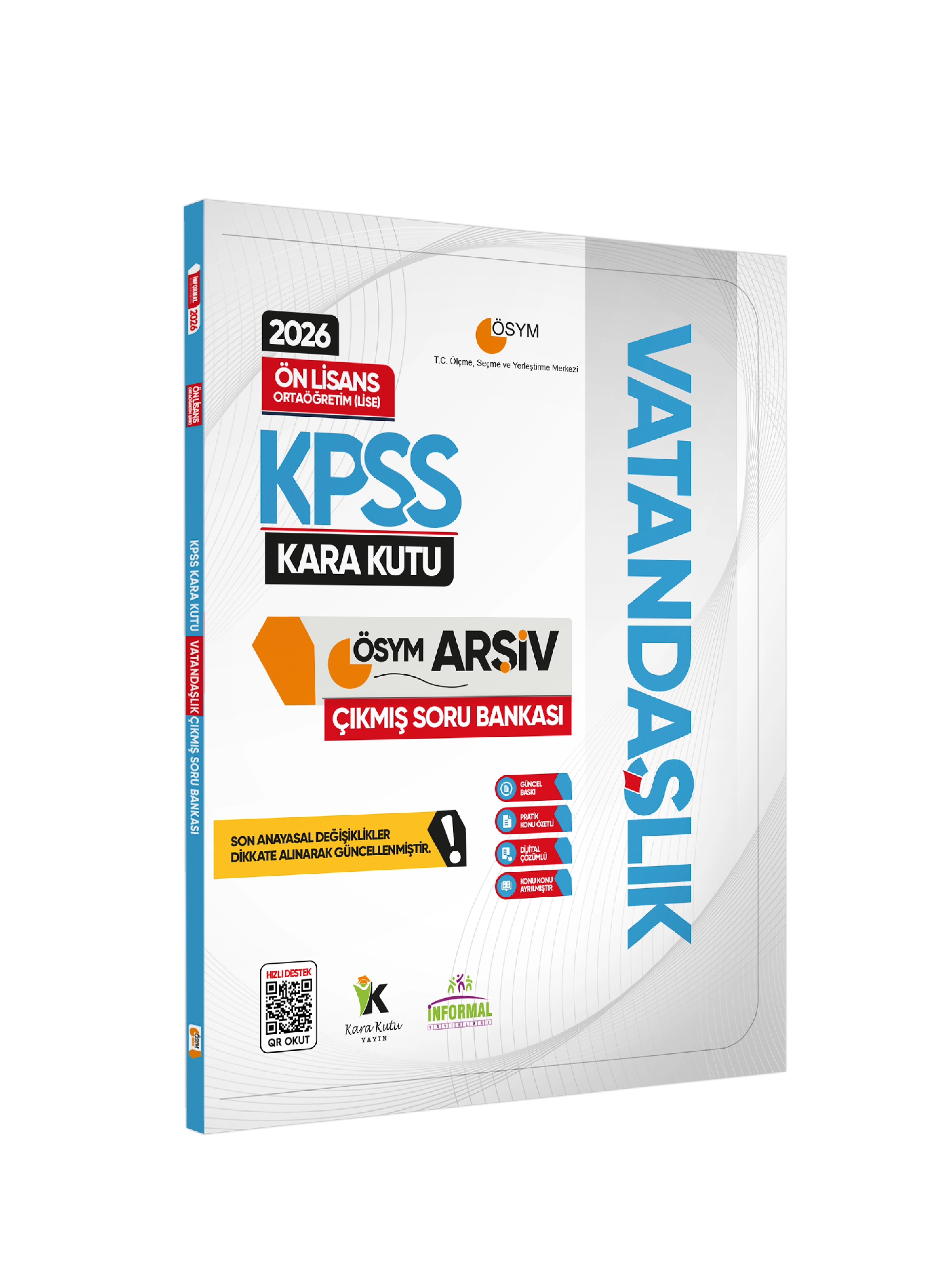 2026 KPSS Önlisans Tarih Coğrafya Vatandaşlık Kara Kutu Soru Bankası ve Manifesto Deneme 6lı Set