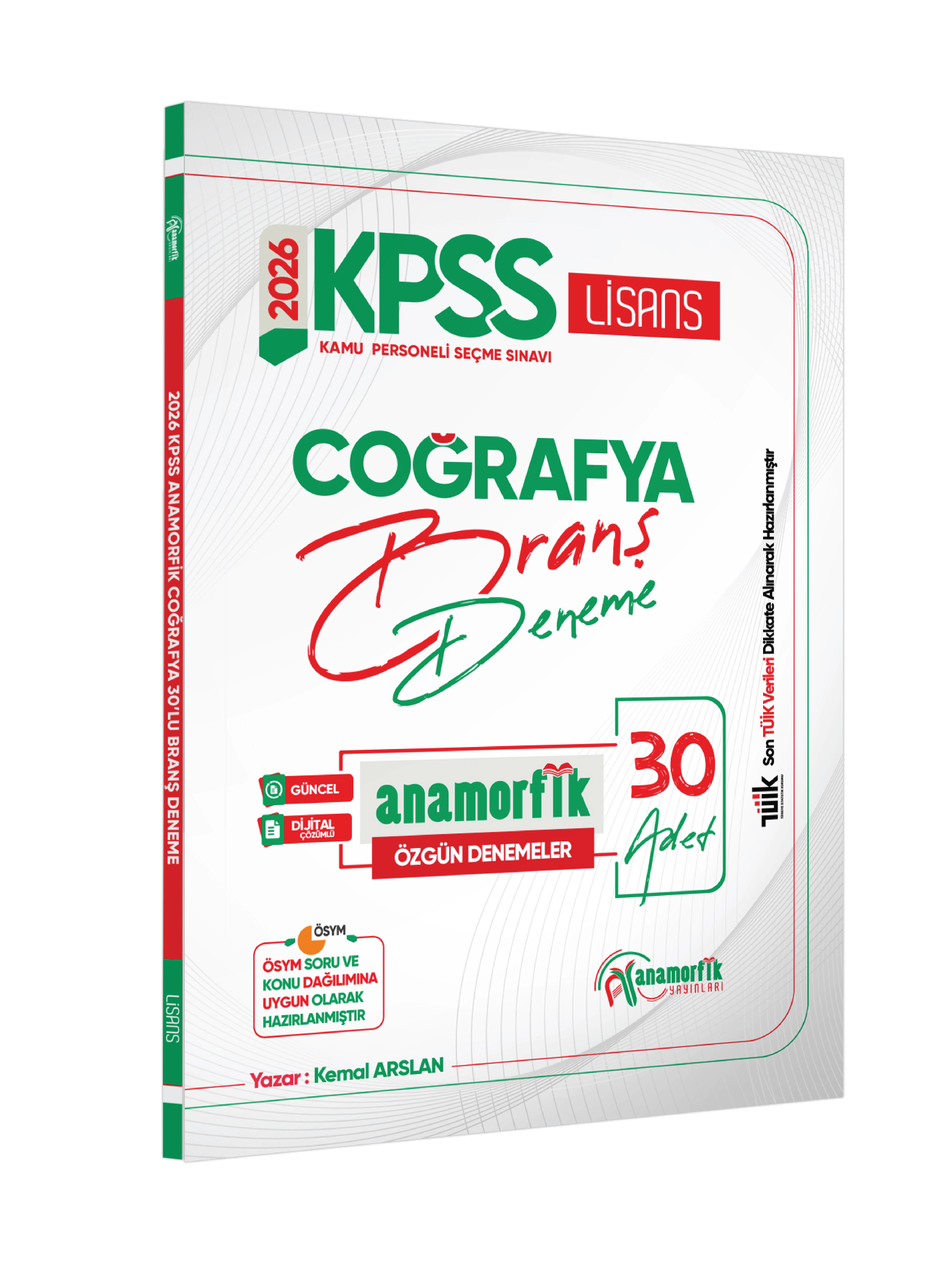 2026 Kpss Anamorfik Serisi Coğrafya 30lu Branş Denemesi Yeni Son Tüik Verileri Ekli Dijital Çözümlü