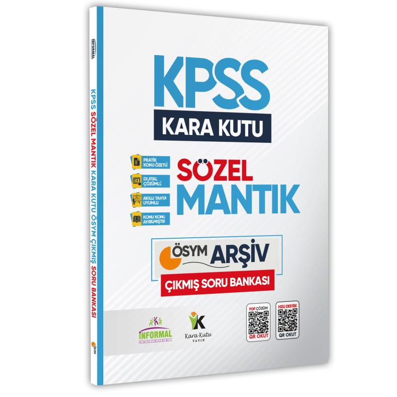 KPSS Sözel Mantık Kara Kutu Konu Özetli Dijital Çözümlü ÖSYM Çıkmış Soru Havuzu Bankası
