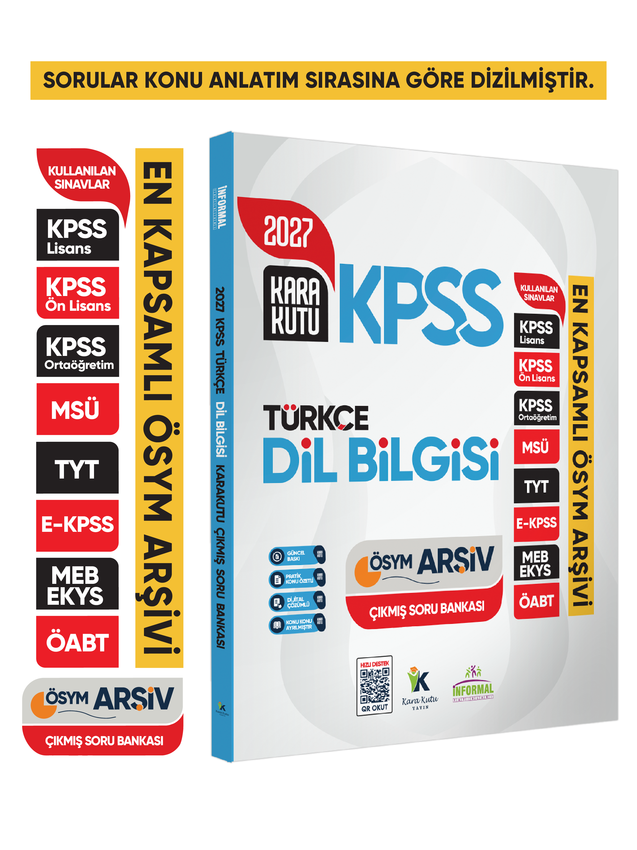 2027 KPSS Türkçenin Kara Kutusu DİL BİLGİSİ ÖSYM Çıkmış Soru Bankası Konu Özetli Dijital Çözümlü