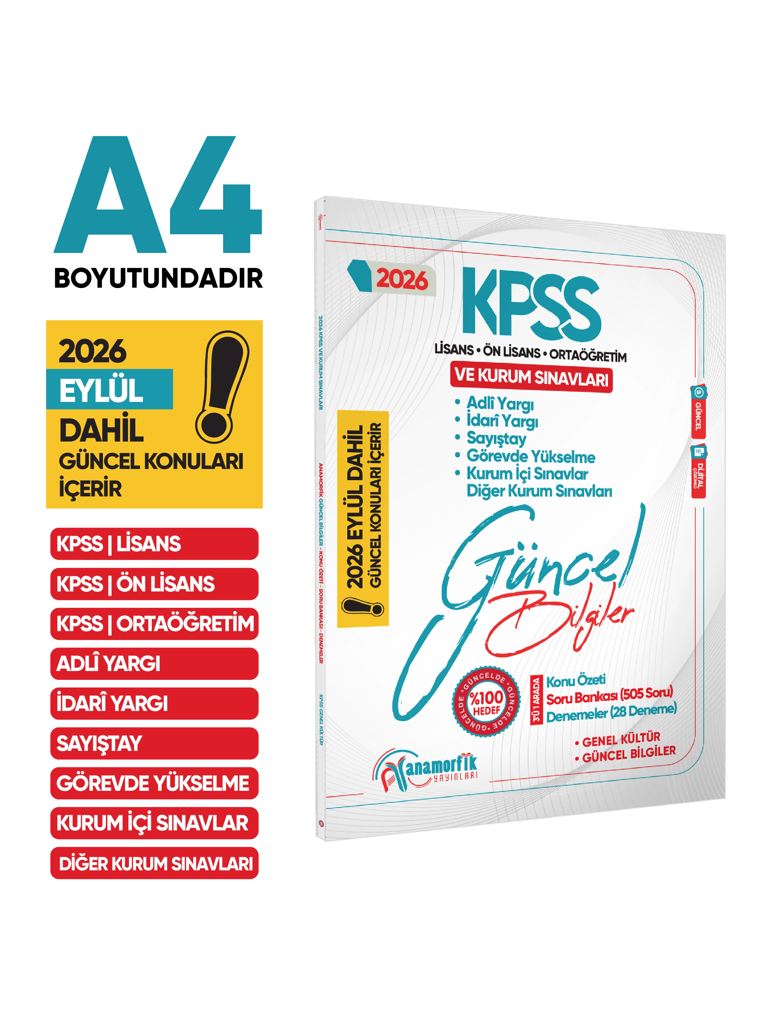 2027 KPSS Genel Kültür/Kurum Sınavları Güncel Bilgiler Konu Anlatım-Deneme-Soru Bankası DijitalÇözüm