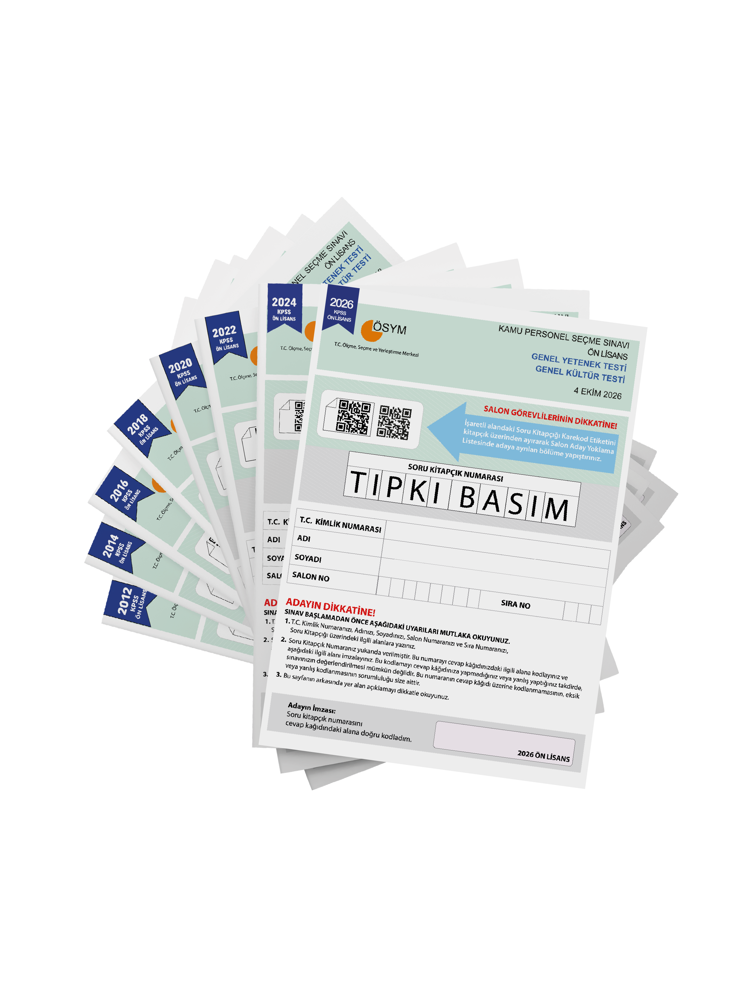 2028 KPSS Önlisans ÖSYM Çıkmış Soru Tıpkı Basım 8li Deneme Paketi Türkiye Geneli Dijital Çözümlü
