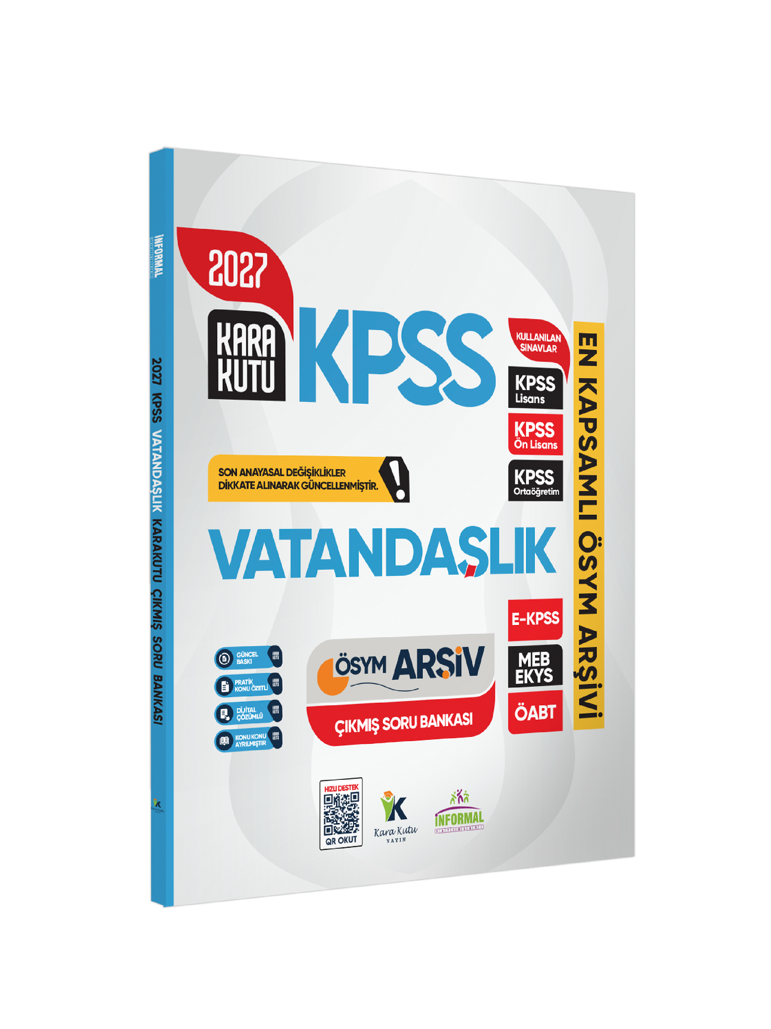 2027 KPSS VATANDAŞLIK Kara Kutu ÖSYM Çıkmış Soru Havuzu Bankası Konu Özetli Dijital Çözümlü