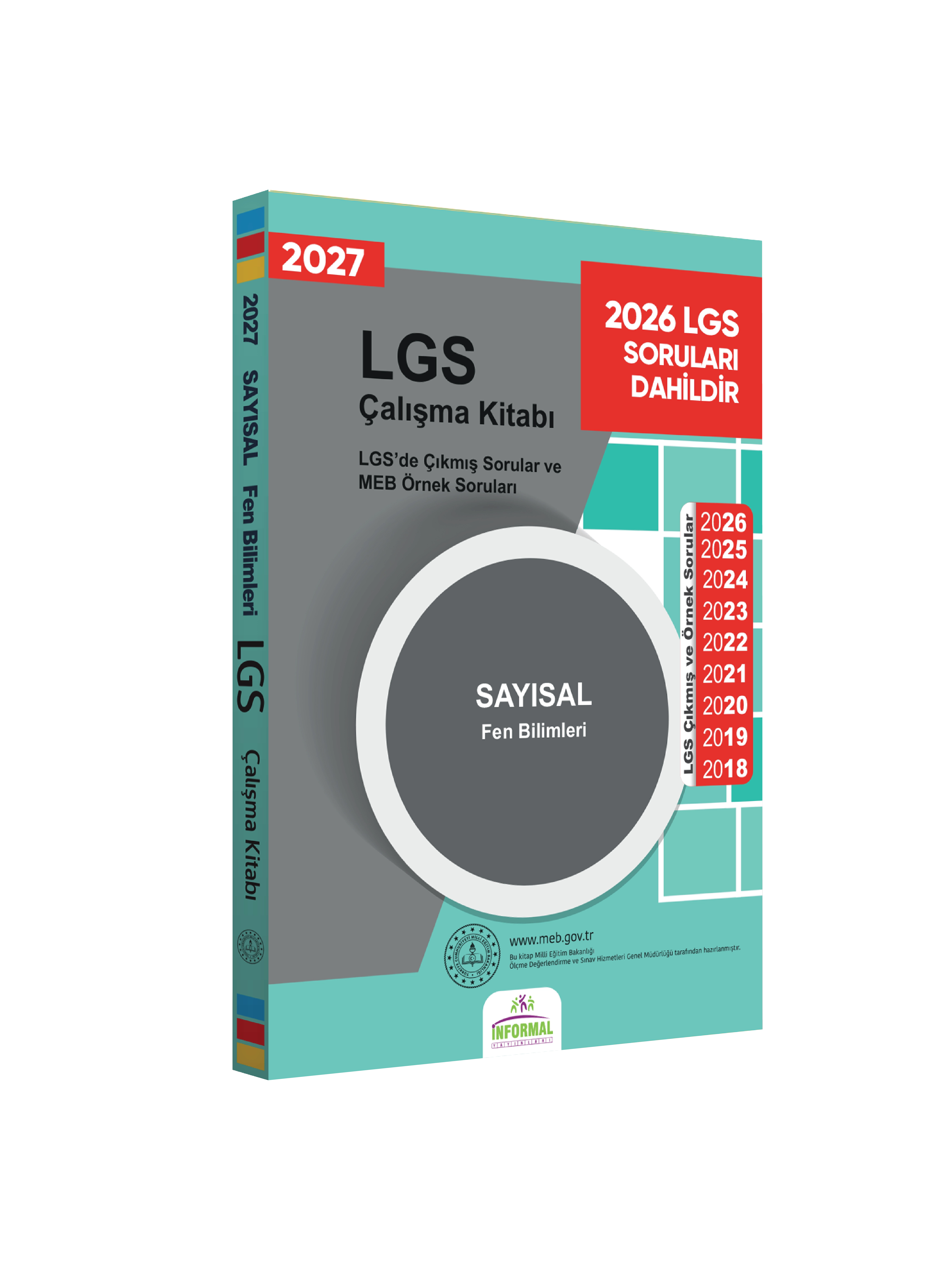 2027 LGS 8.Sınıf Çıkmış ve MEB Örnek Sorular Çalışma Kitabı 4lü SET A4 RENKLİ Baskı