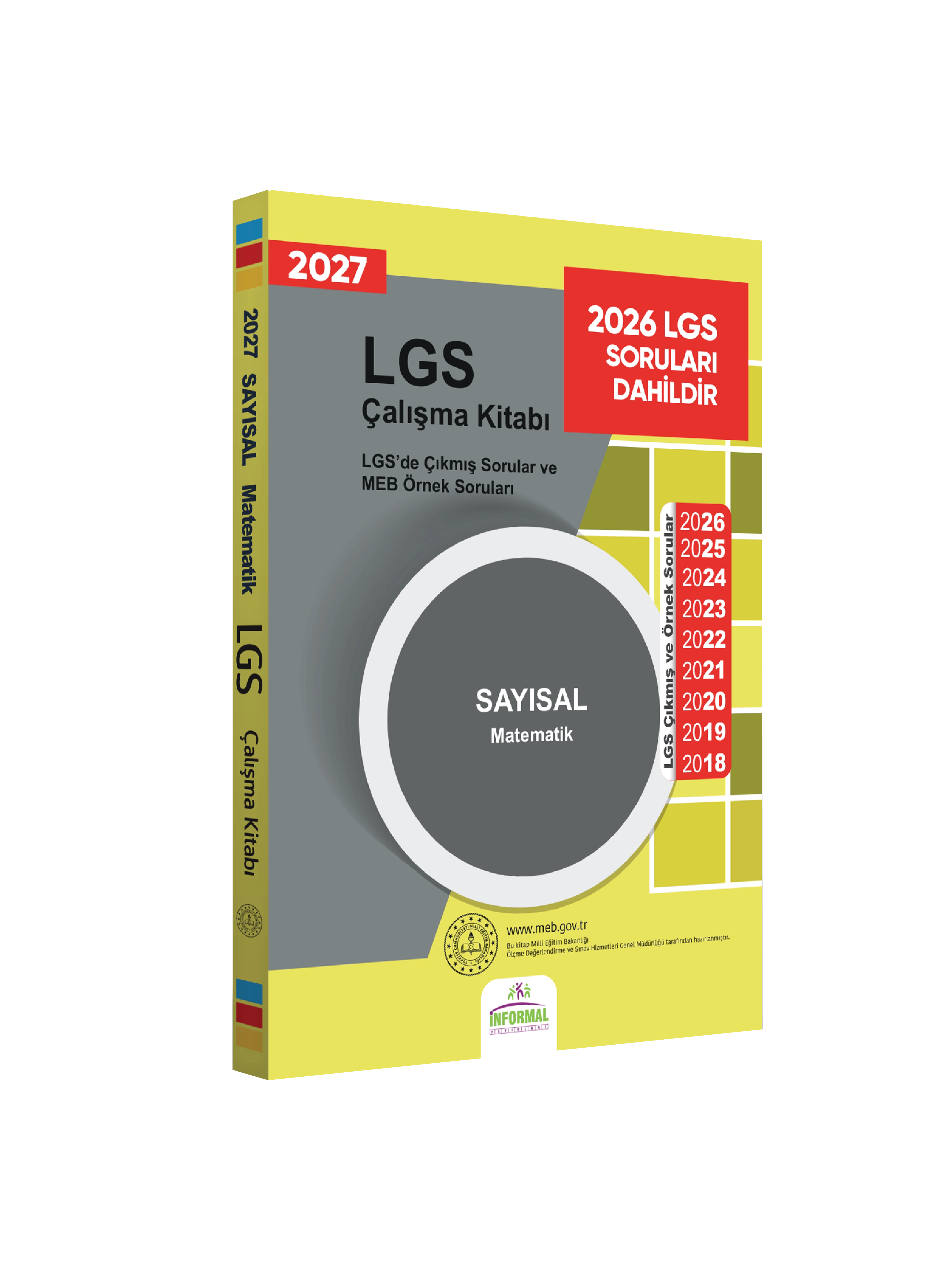 2027 LGS 8.Sınıf Çıkmış ve MEB Örnek Sorular Çalışma Kitabı 4lü SET A4 RENKLİ Baskı