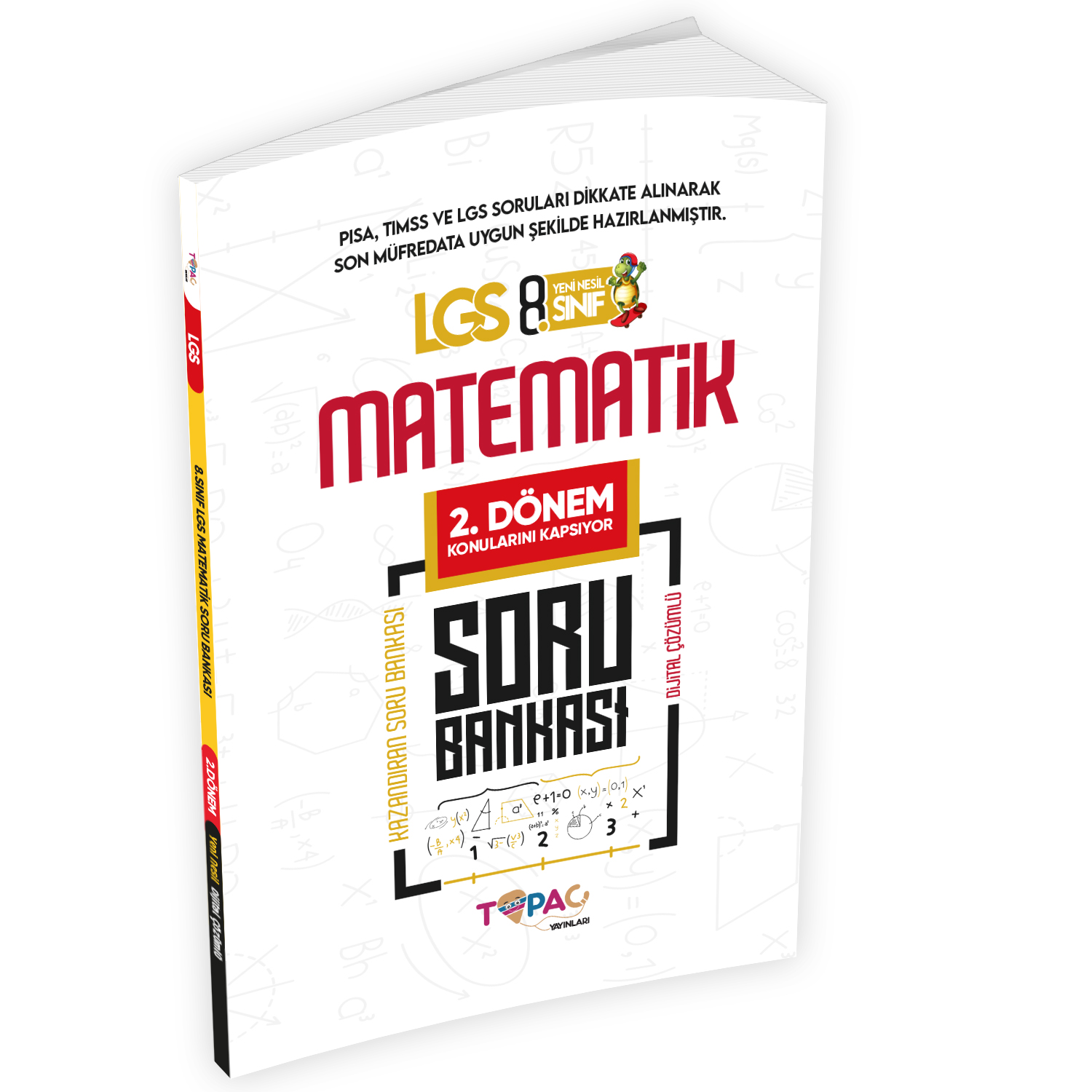 Topaç Yayınları 2026 8.Sınıf LGS Matematik 2.DÖNEM Dijital Çözümlü Soru Bankası