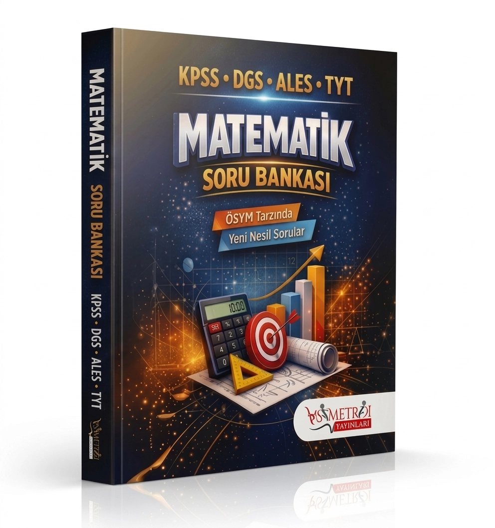 Asimetrik Yayınları KPSS-DGS-ALES-TYT Matematik Soru Bankası(ÖSYM Tarzında Yeni Nesil Sorular)