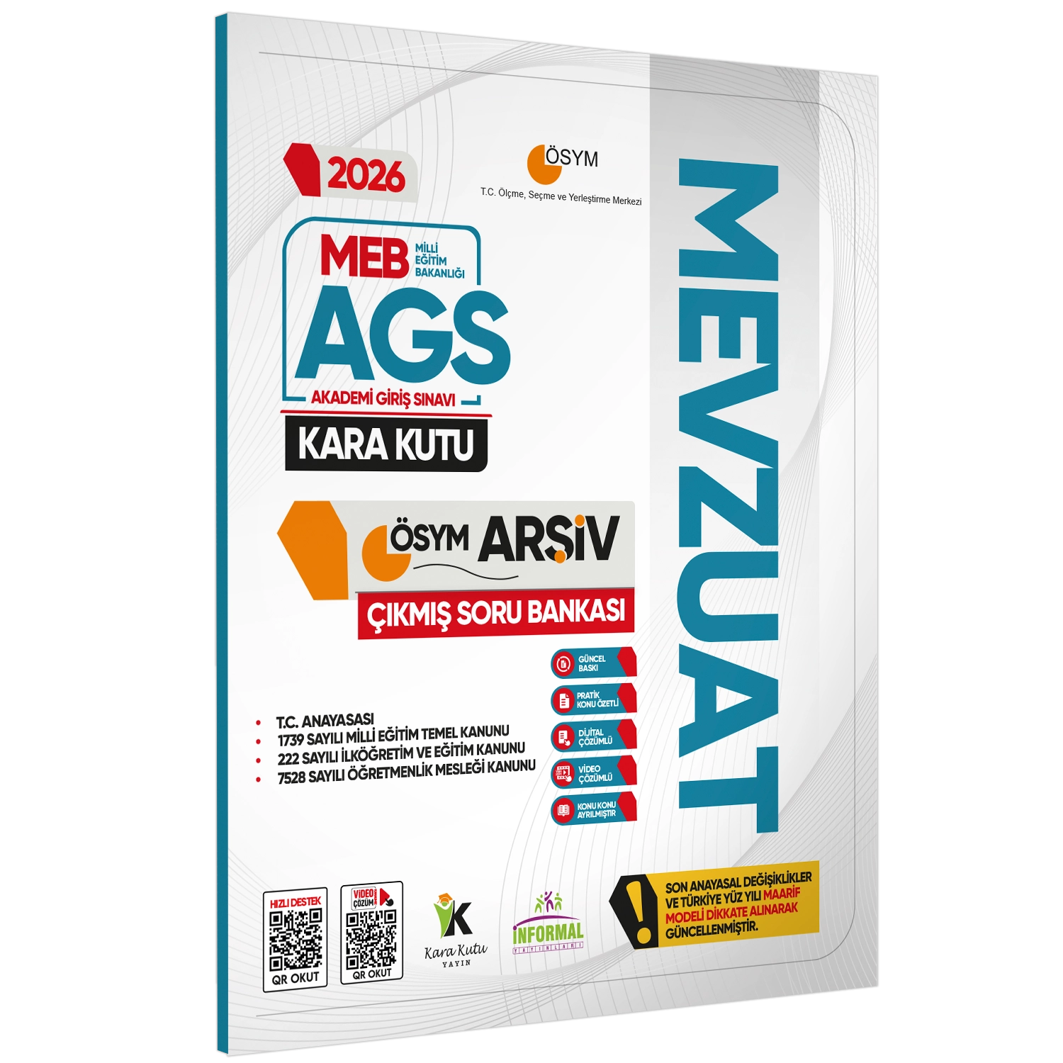 2026 MEB-AGS Kara Kutu ÖSYM Çıkmış Soru Bankası FULL ALTIN PAKET SETİ Konu Özetli Dijital Çözümlü