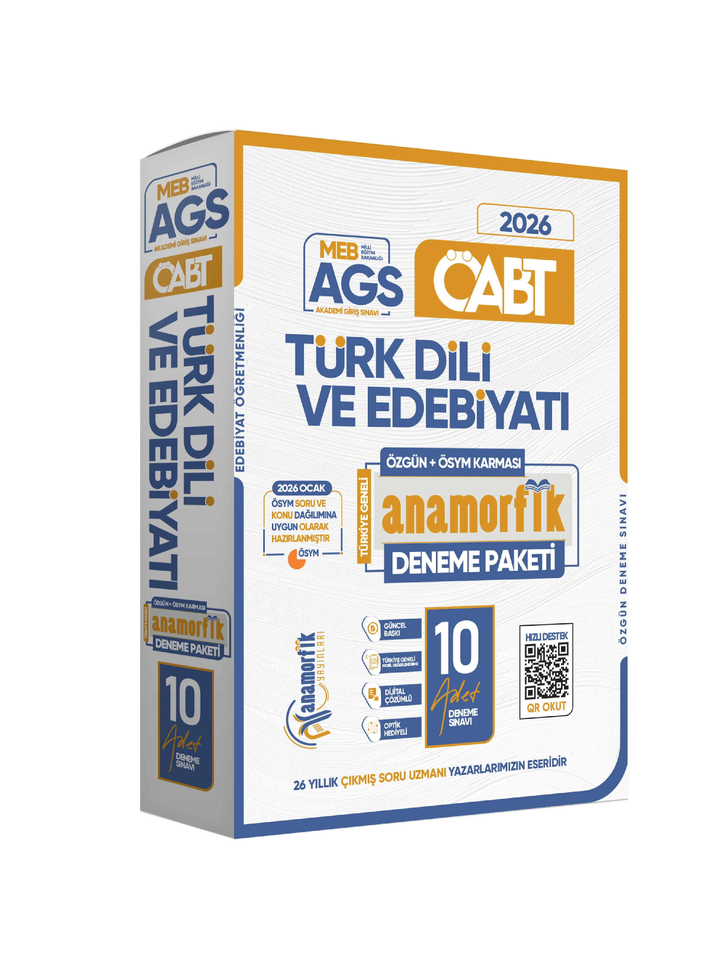 2026 MEB-AGS ÖABT Anamorfik Türk Dili Ve Edebiyatı Özgün10lu Deneme Dijital Çözümlü TG