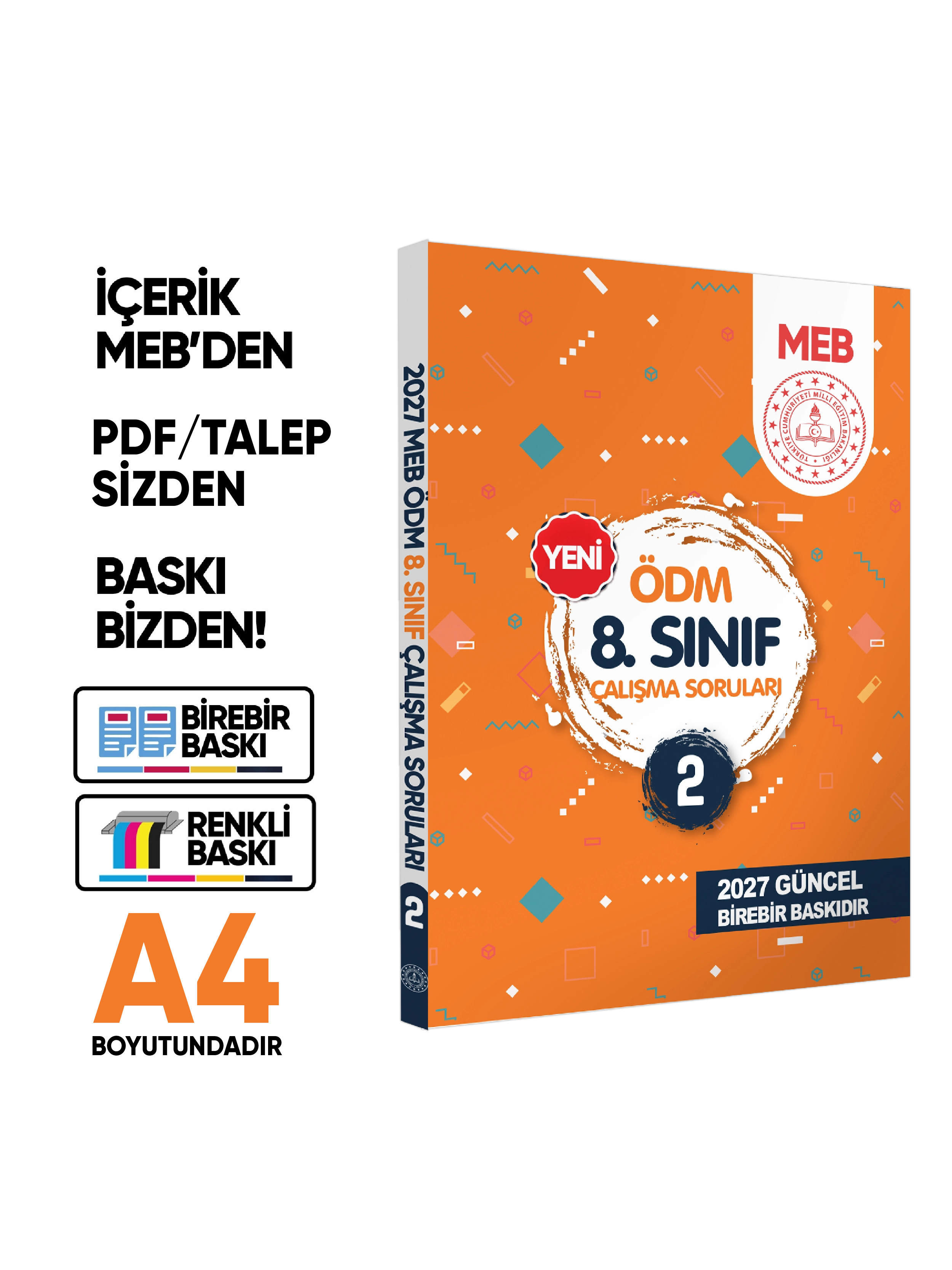 2027 LGS 8.sınıf MEB Çalışma Soruları SORU Bankası 6lı Modül Set ÖDM Çalışma Kitapları BASKI ÜCRETİ