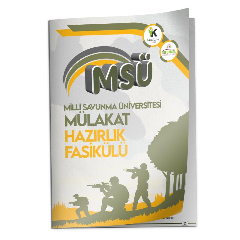 2025 MSÜ Milli Savunma Üniversitesi Mülakat Hazırlık Fasikül Kitapçığı