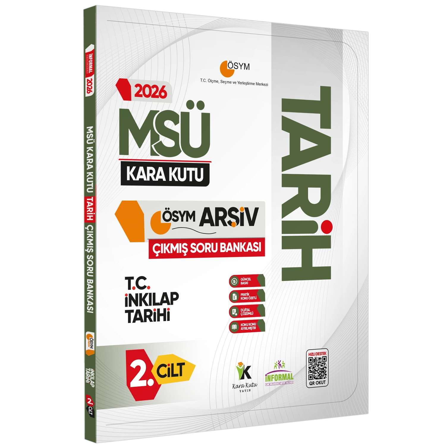 2026 MSÜ Tarihin Kara Kutusu 2.Cilt ÖSYM Çıkmış Soru Havuzu Bankası Konu Özetli Dijital Çözümlü