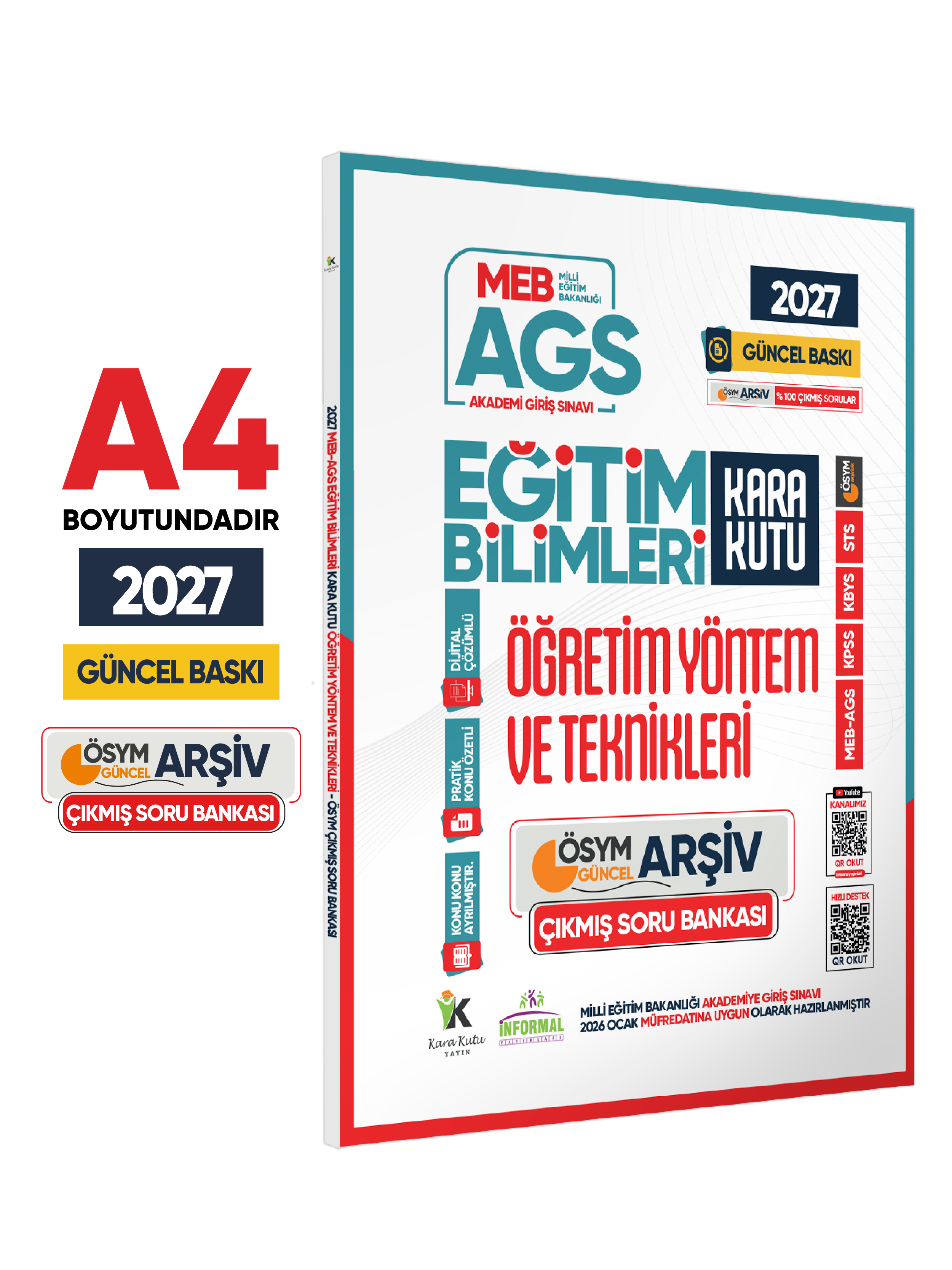 2027 MEB AGS Eğitim Bilimlerinin Kara Kutusu ÖĞRETİM YÖNTEM ve TEKNİKLERİ ÖSYM Çıkmış Soru Bankası