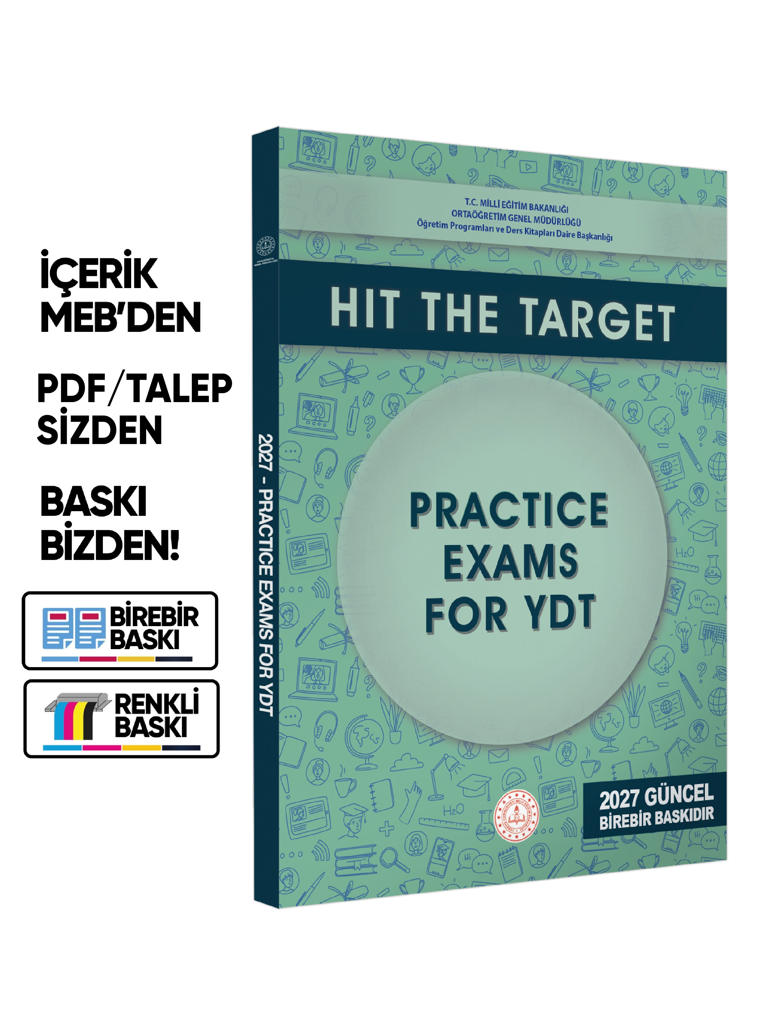 2027 YDT MEBİ İngilizce Practice Exams (Deneme Sınavları) Soru Bankası BASKI ÜCRETİ