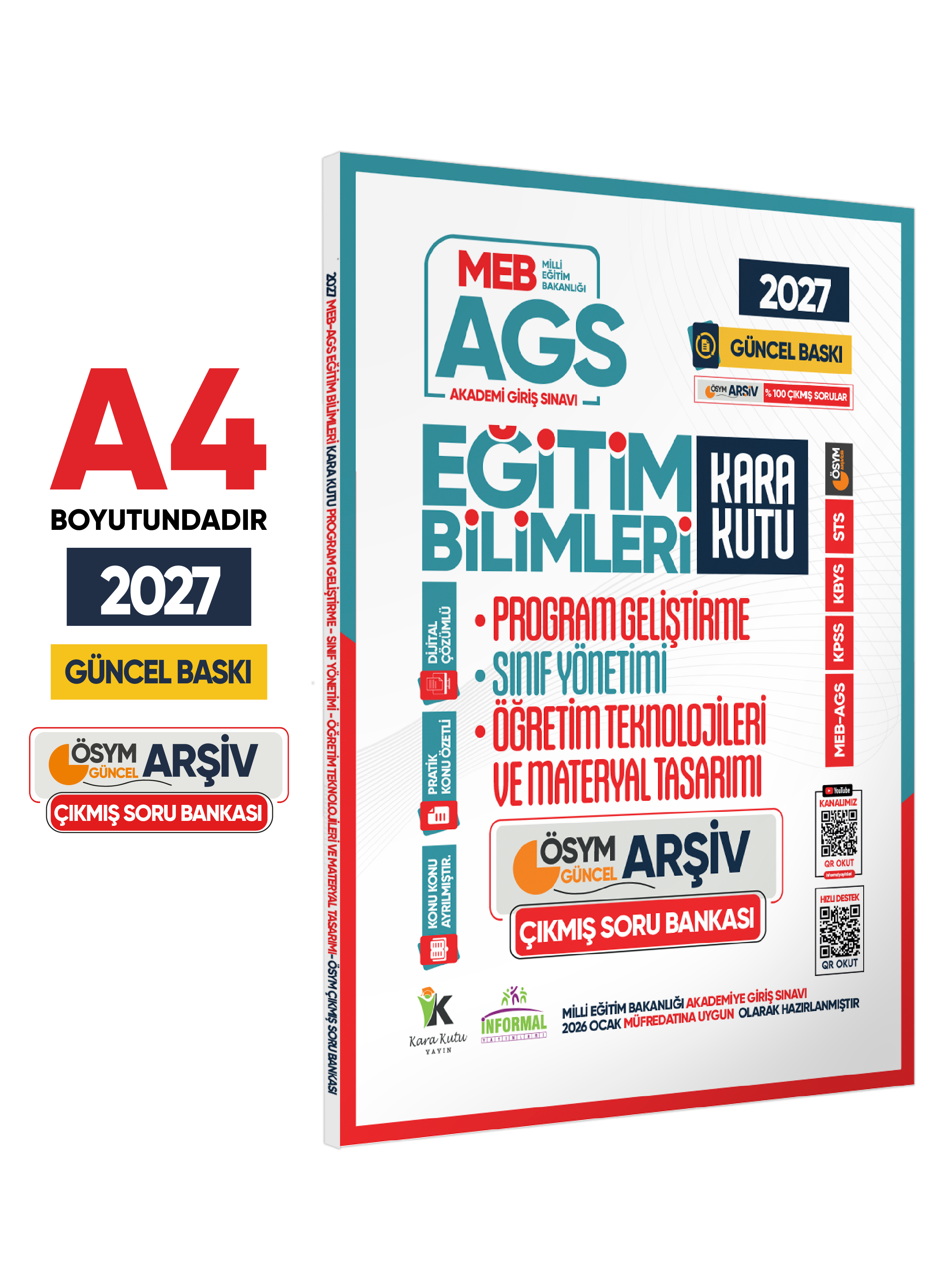 2027 MEB AGS Eğitim Bilimlerinin Kara Kutusu Çıkmış Soru Bankası 6lı Modül Set Konu Özetli Çözümlü