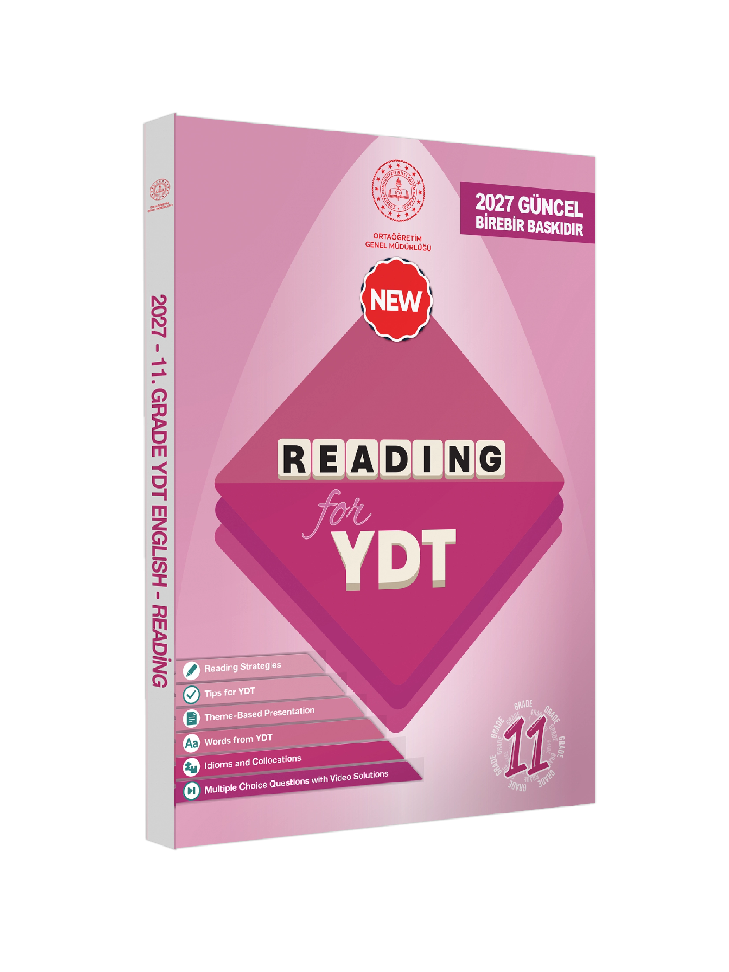 2027 YDT MEBİ İngilizce 11.Sınıf Reading Okuma-Anlama Kitabı Soru Bankası Video Çözümlü BASKI ÜCRETİ