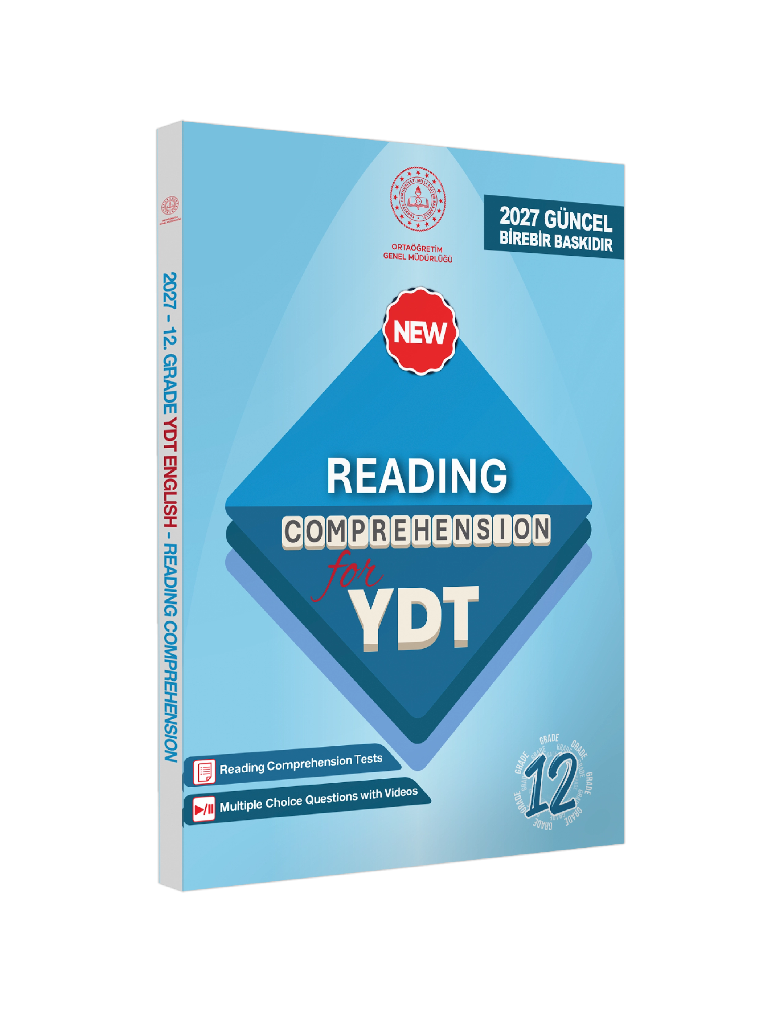 2027 YDT MEBİ İngilizce 12.Sınıf Reading Okuma-Anlama Kitabı Soru Bankası Video Çözümlü BASKI ÜCRETİ