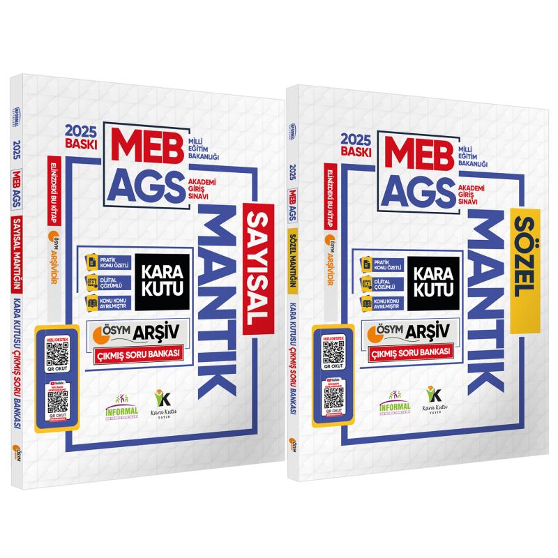 2025 MEB-AGS Kara Kutu ÖSYM Çıkmış Soru Bankası FULL ALTIN PAKET SETİ Konu Özetli Dijital Çözümlü