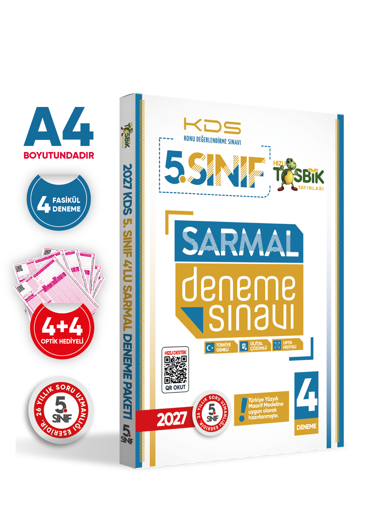 2027 5.Sınıf Yeni Sistem KDS SARMAL Deneme Paketi 4lü Türkiye Geneli D.Çözümlü Hızlı Tosbik Yayın