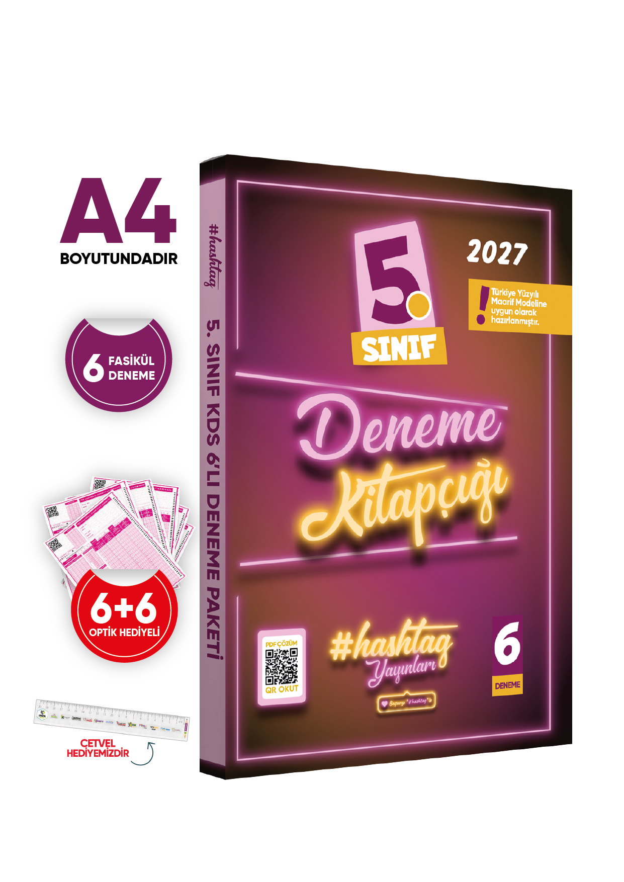 2027 5.Sınıf #hashtag Kazanım Değerlendirme Sınavı 6lı SARMAL Deneme Paketi Çözümlü Türkiye Geneli