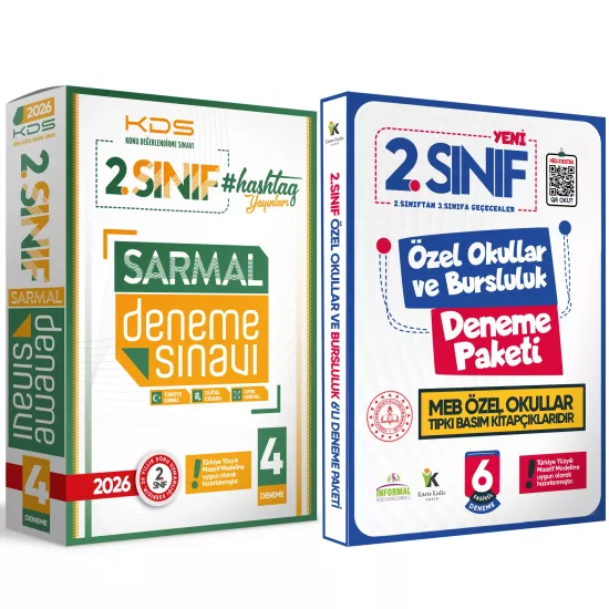 2026 2.Sınıf Maarif Modeli Hashtag Yayınları 4lü SARMAL Özgün ve MEB Tıpkı Basım 6lı Deneme Paketi
