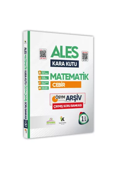 ALES Matematik Kara Kutu 1.Cilt Konu Özetli Dijital Çözümlü ÖSYM Çıkmış Soru Havuzu Bankası