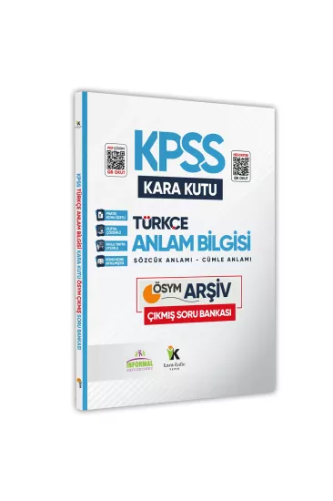 KPSS Türkçenin Kara Kutusu ANLAM BİLGİSİ (Sözcük-Cümle) D.Çözümlü Konu Özetli Soru Bankası