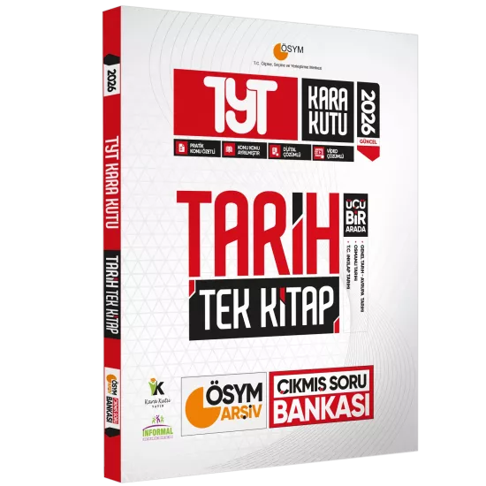 2026 TYT Yeni Sistem Sayısal-TM Tarih Kara Kutu ÖSYM ARŞİV Çıkmış Soru Bankası Konu Özetli Çözümlü