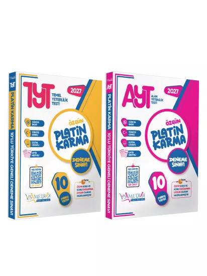 2027 YKS TYT-AYT Platin Karma Yayınlar Kurumsal 20li (10+10) Paket Deneme Sınavı Türkiye Geneli
