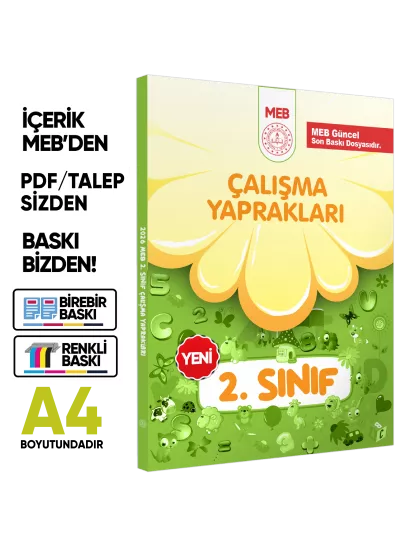 MEB İlkokul 2.Sınıf Çalışma Yaprakları TÜM DERSLER Etkinlikli Eğlenceli S. Bankası BASKI ÜCRETİ
