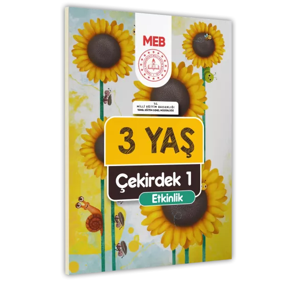 3 Yaş Okul Öncesi MEB Etkinlik Kitabı Çekirdek 1 Eğlenceli ve Öğretici Aktiviteler (A4 Renkli)