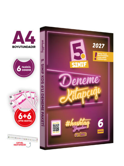 2027 5.Sınıf #hashtag Kazanım Değerlendirme Sınavı 6lı SARMAL Deneme Paketi Çözümlü Türkiye Geneli