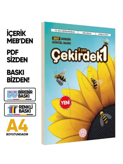 2027 5 Yaş Okul Öncesi MEB Etkinlik Kitabı Çekirdek 1 Eğlenceli ve Öğretici Aktiviteler BASKI ÜCRETİ