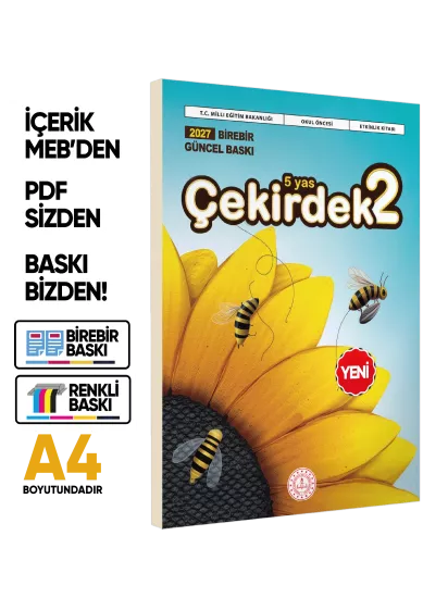 2027 5 Yaş Okul Öncesi MEB Etkinlik Kitabı Çekirdek 2 Eğlenceli ve Öğretici Aktiviteler BASKI ÜCRETİ