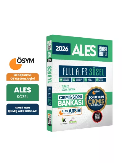 2026 FULL ALES SÖZEL ÖSYM Çıkmış Soru Bankası Son 8 Yıl Sadece ALES PDF/Video Çözümlü