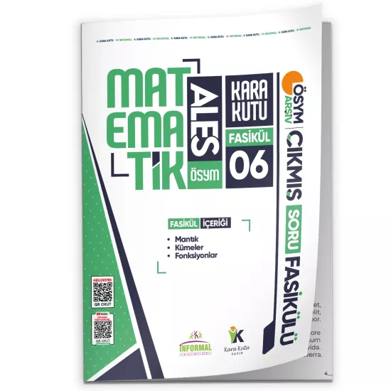 2026 ALES Matematik Kara Kutu 6.Fasikül ÖSYM Çıkmış Soru MANTIK-KÜMELER-FONKSİYONLAR Modüler Set