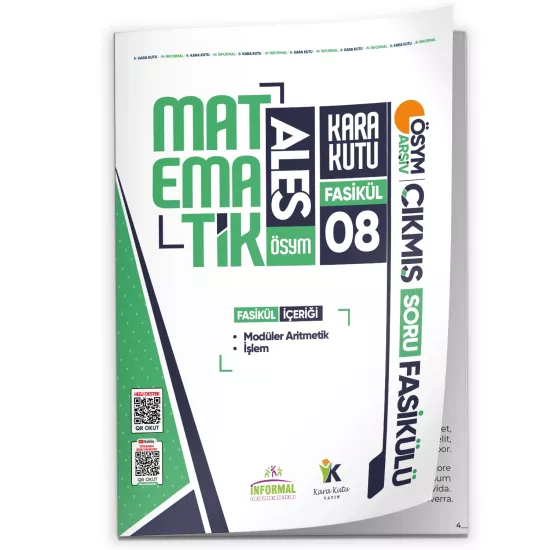 2026 ALES Matematik Kara Kutu Akademik 8.Fasikül ÖSYM Çıkmış Soru İşlem ve Modüler Aritmetik Fasikül