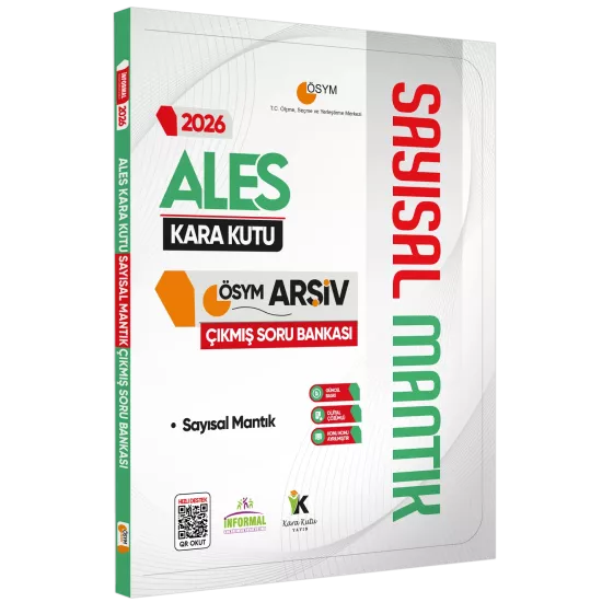 2026 ALES SAYISAL MANTIK Kara Kutu Konu Özetli Dijital Çözümlü ÖSYM Çıkmış Soru Havuzu Bankası