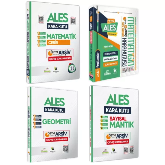 ALESİN Kara Kutusu SAYISAL SET Konu Özetli Dijital Çözümlü ÖSYM ARŞİV Çıkmış Soru Bankası