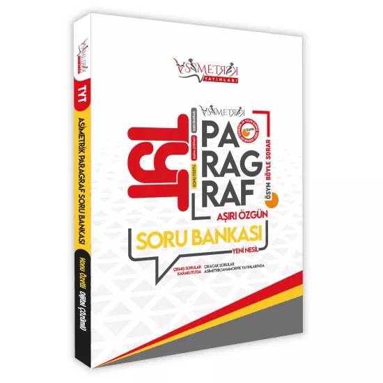 2026 YKS-TYT Türkçe Asimetrik Paragraf Soru Bankası Konu Özetli Dijital Çözümlü Asimetrik Yayınları