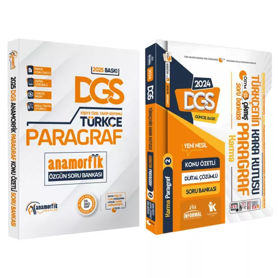 DGS Türkçe Özgün Asimetrik Paragraf-Çıkmış Karma Paragraf Soru Bankası Konu Özetli Çözümlü
