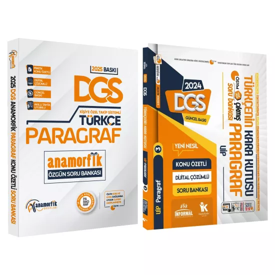 DGS Türkçe Özgün Asimetrik Paragraf-Çıkmış VİP Paragraf Soru Bankası Konu Özetli Çözümlü SB