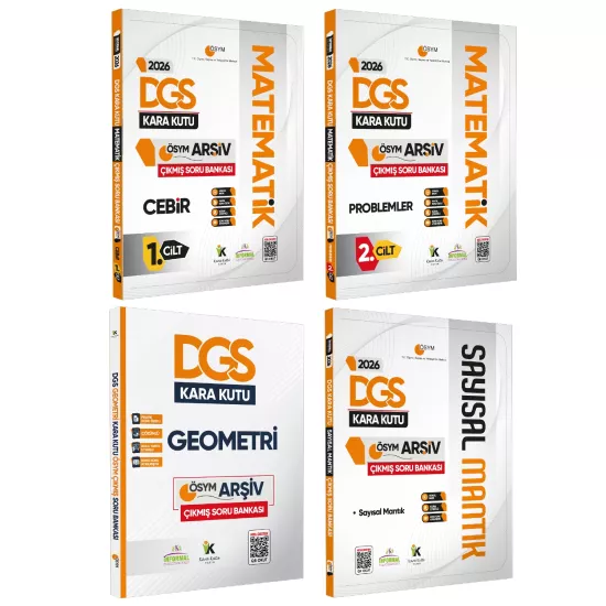 2026 DGS Kara Kutu ÖSYM SAYISAL Çıkmış Soru Bankası 4lü ALTIN PAKET SET Konu Özet Dijital Çözümlü