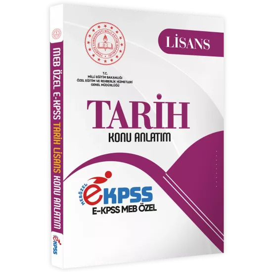 2025 MEB Özel EKPSS Lisans TARİH Konu Anlatımı Kitabı (A4 Büyük Boyutlu Renkli Baskı)BASKI ÜCRETİ