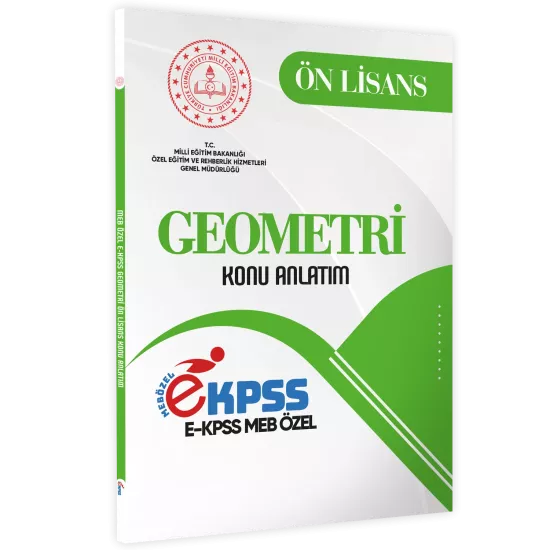 2026 MEB Özel EKPSS Önlisans-Ortaöğretim GEOMETRİ Konu Anlatımı Kitabı(A4 Büyük Boyut)BASKI ÜCRETİ