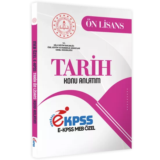 2026 MEB Özel EKPSS Önlisans-Ortaöğretim TARİH Konu Anlatımı Kitabı (A4 Büyük Boyutlu)BASKI ÜCRETİ