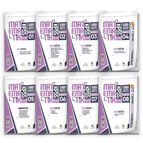 2026 KPSS Önlisans MATEMATİK Kara Kutu 8li Fasikül SETİ ÖSYM Çıkmış Soru Bankası Çözümlü Modül PAKET