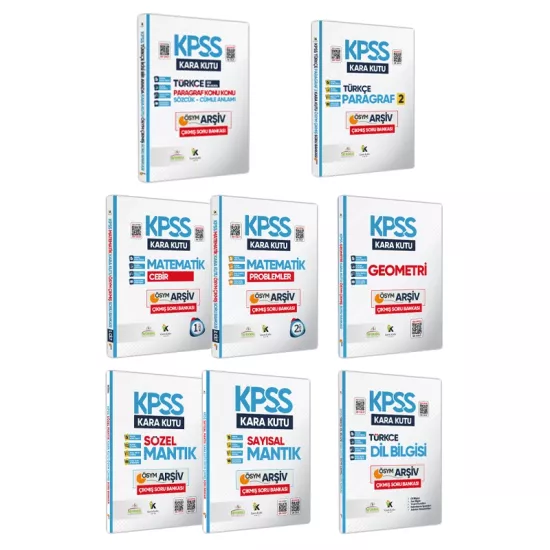 KPSSNİN Kara Kutusu Genel Yetenek ALTIN Set Paket Konu Özetli Dijital Çözümlü Çıkmış Soru Bankası