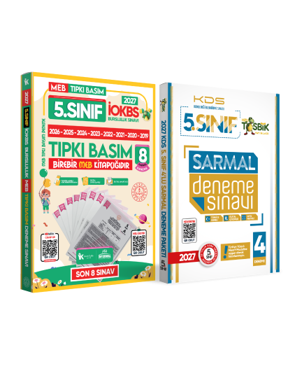 2027 5.Sınıf YENİ SİSTEM İOKBS BURSLULUK Tıpkı Basım ve Sarmal Deneme Seti Türkiye Geneli D. Çözümlü